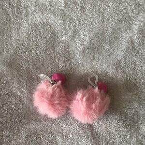 Pink Fluffy Pom Pom Nipple Decor